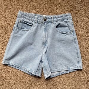 Princess Polly Light Wash Denim Shorts